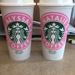 Personalized 16oz. Reusable Starbucks Cups
